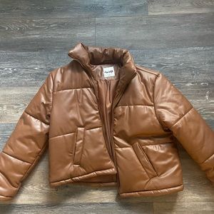 COPY - Leather puffer jacket